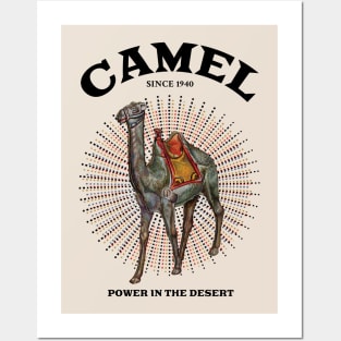 The Camel Power in the desert Posters and Art